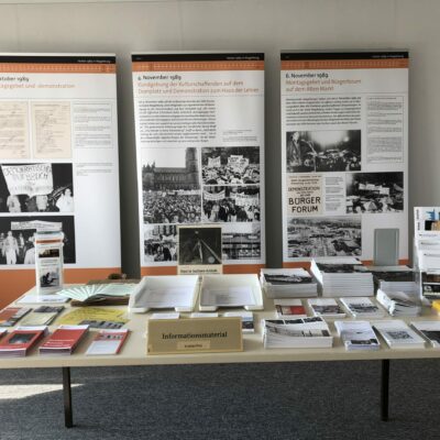 Infostand in der BStU-Außenstelle Magdeburg