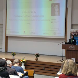 Vorstellung der Forschungsergebnisse durch Prof. Dr. Anke Dreier-Horning vom DIH