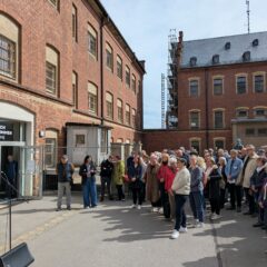 Begrüßung der Kongressteilnehmer in der Gedenkstätte Hoheneck durch den Geschäftsführer Christian Ahner